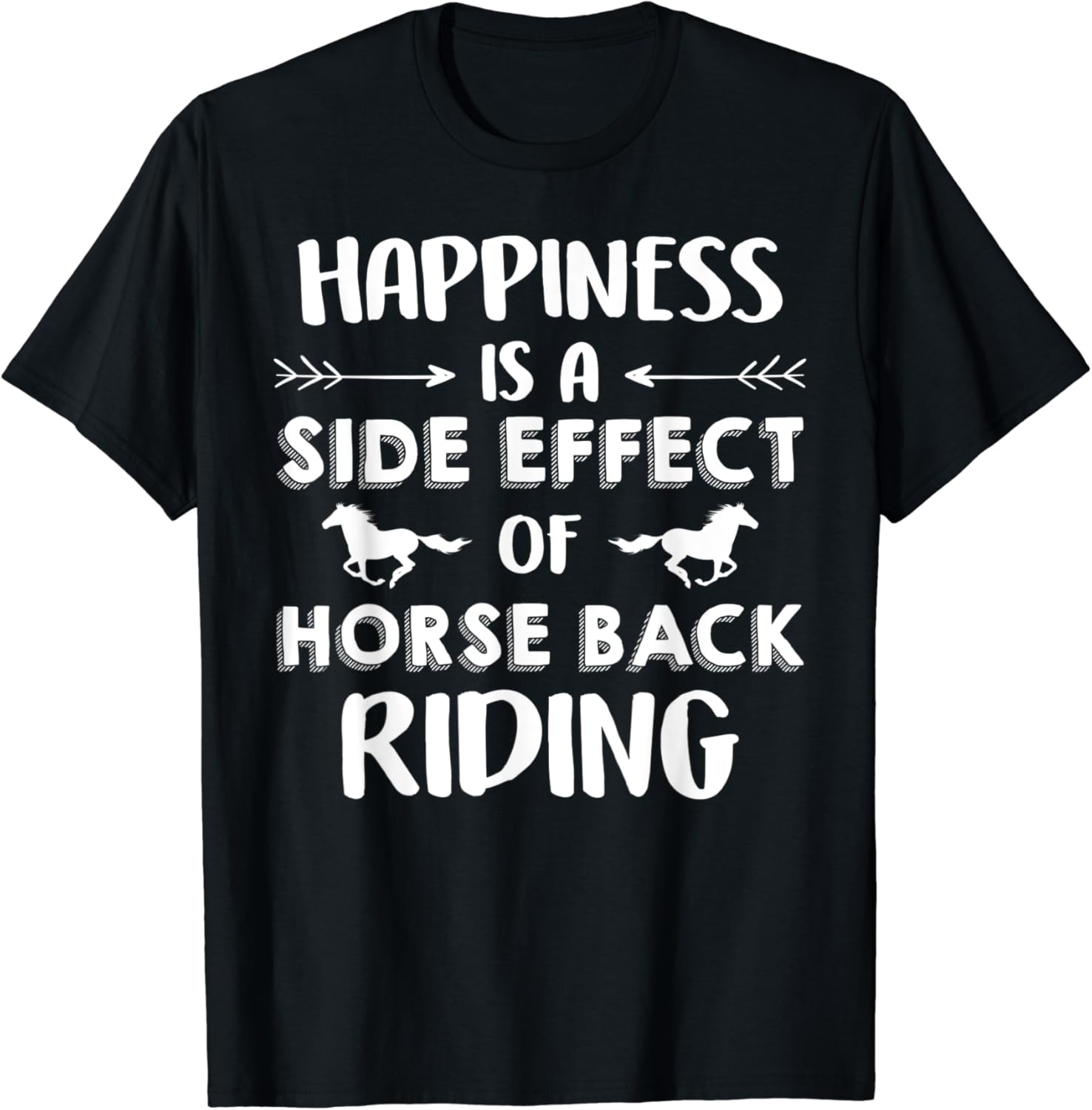 Horseback Riding Shirt Happiness Horse Tees Men Women Kids